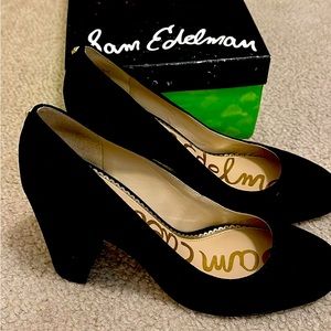 Sam Edelman Black Suede Pumps